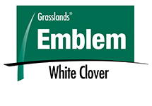 Emblem white clover logo